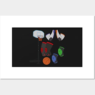 Basketball Accessories Stickers Posters and Art